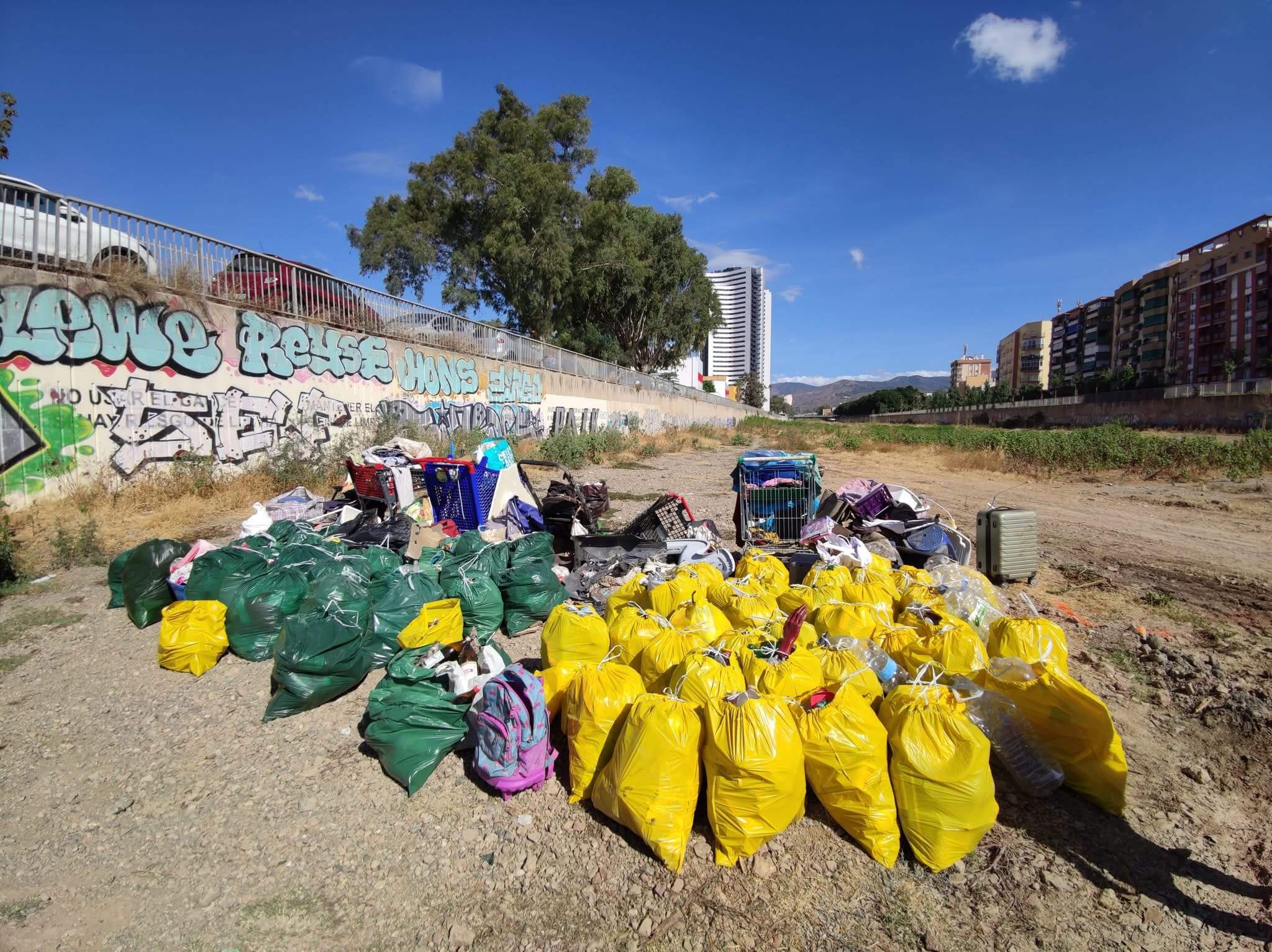 Playa limpia después de la limpieza